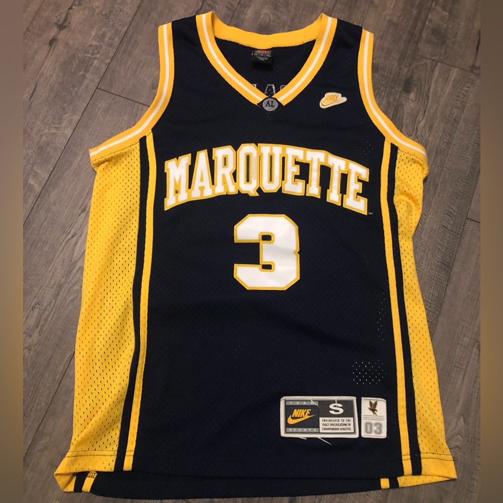 Old school Dwayne Wade basketball Jersey, Marquette